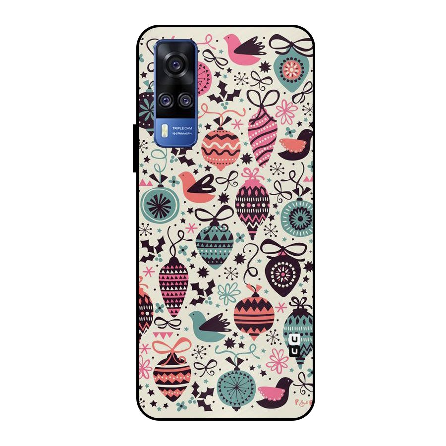 Celebration Pattern Metal Back Case for Vivo Y51
