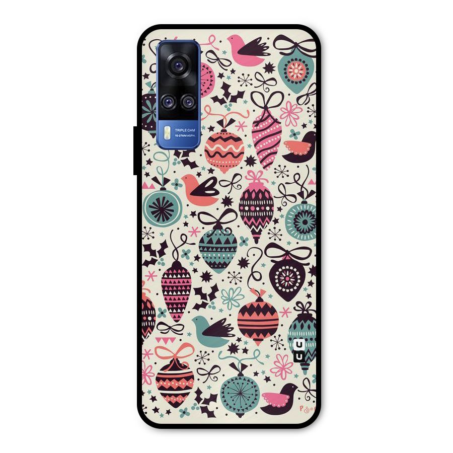 Celebration Pattern Metal Back Case for Vivo Y51A