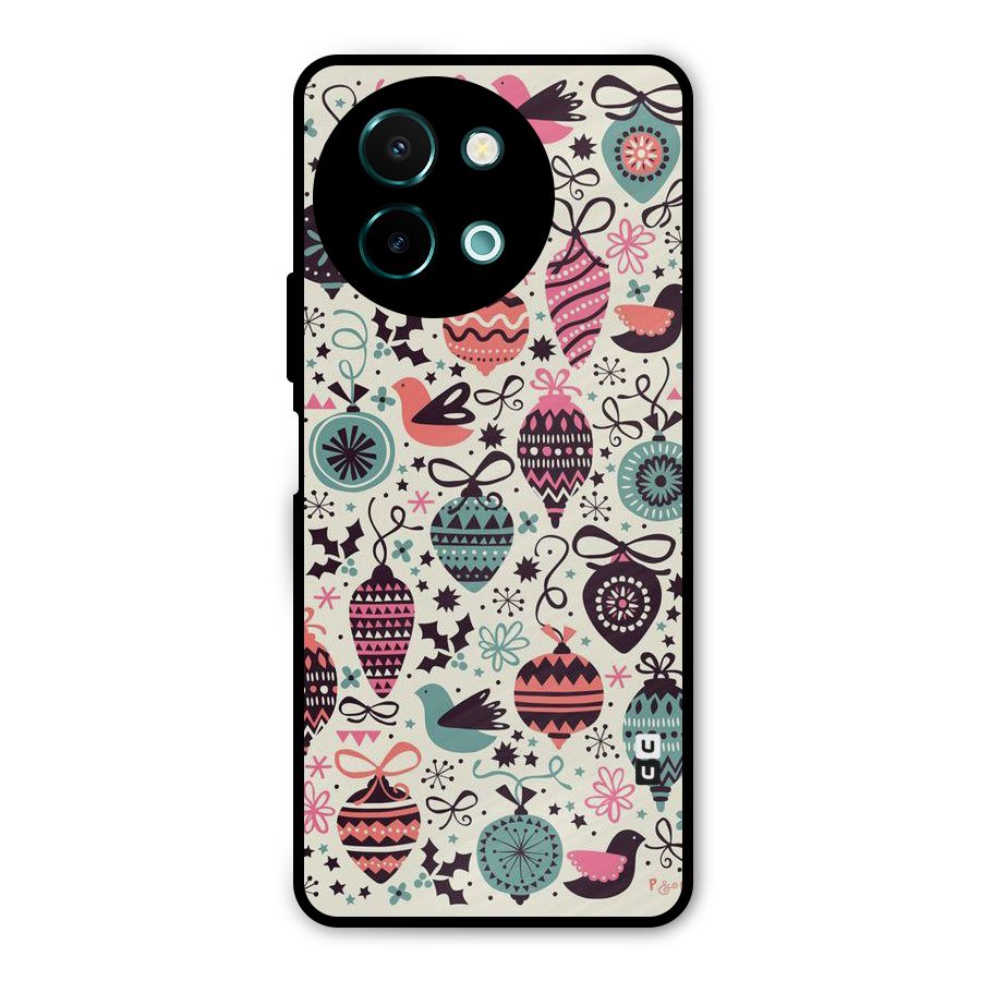 Celebration Pattern Metal Back Case for Vivo Y58