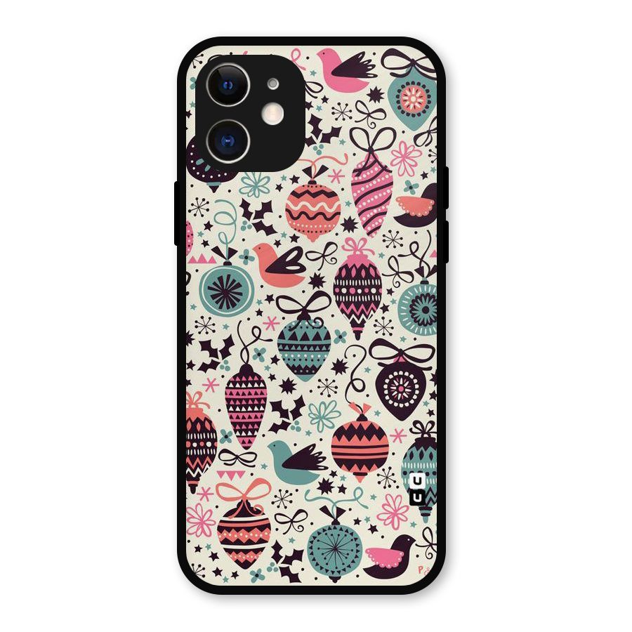 Celebration Pattern Metal Back Case for iPhone 12