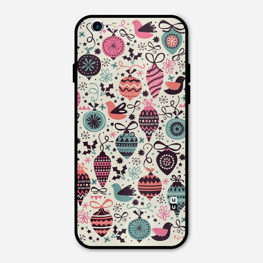 Celebration Pattern Metal Back Case for iPhone 6 6s