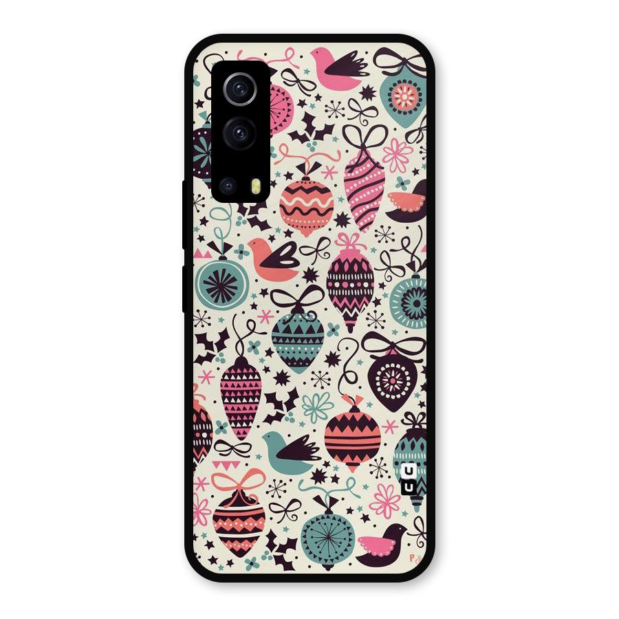 Celebration Pattern Metal Back Case for iQOO Z3