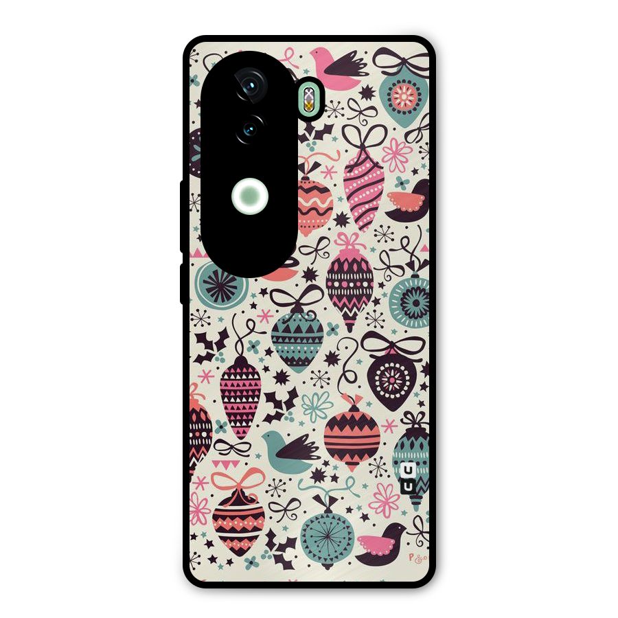 Celebration Pattern Metal Back Case for iQOO Z9s