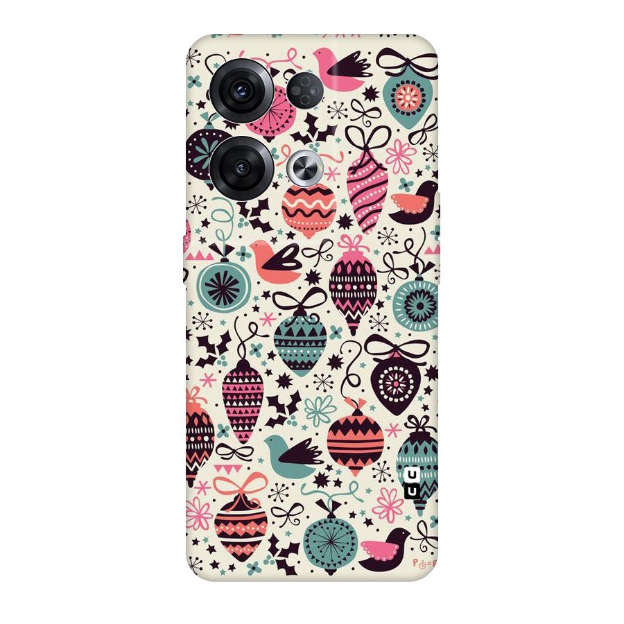 Celebration Pattern Original Polycarbonate Back Case for Oppo Reno8 Pro 5G