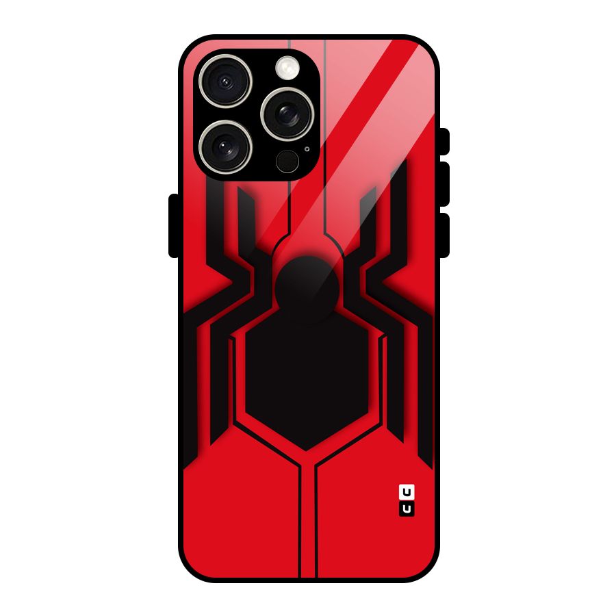 Center Spider Glass Back Case for iPhone 15 Pro Max
