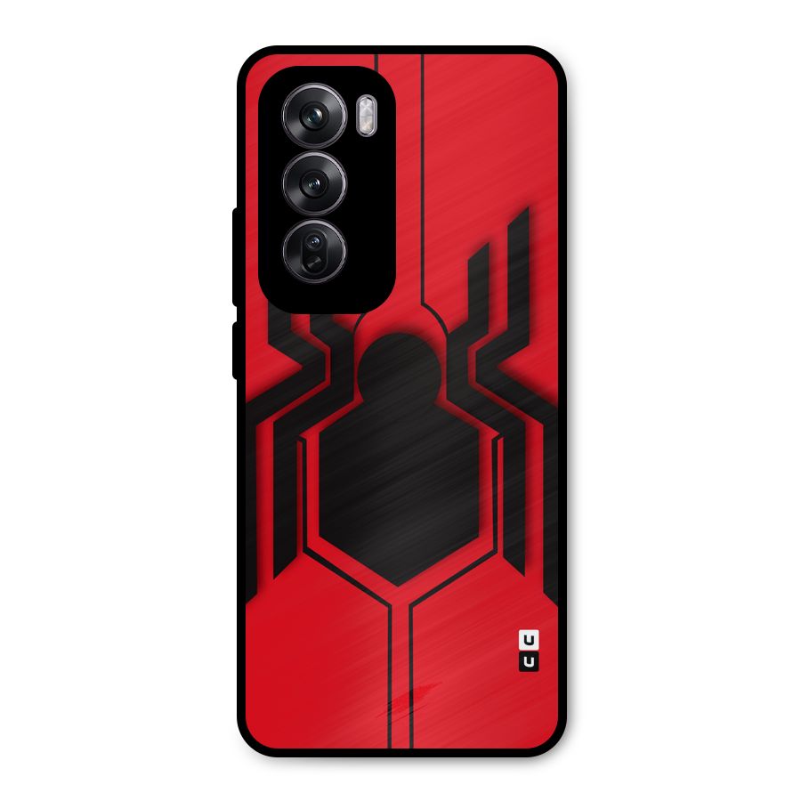 Center Spider Metal Back Case for Oppo Reno12 Pro