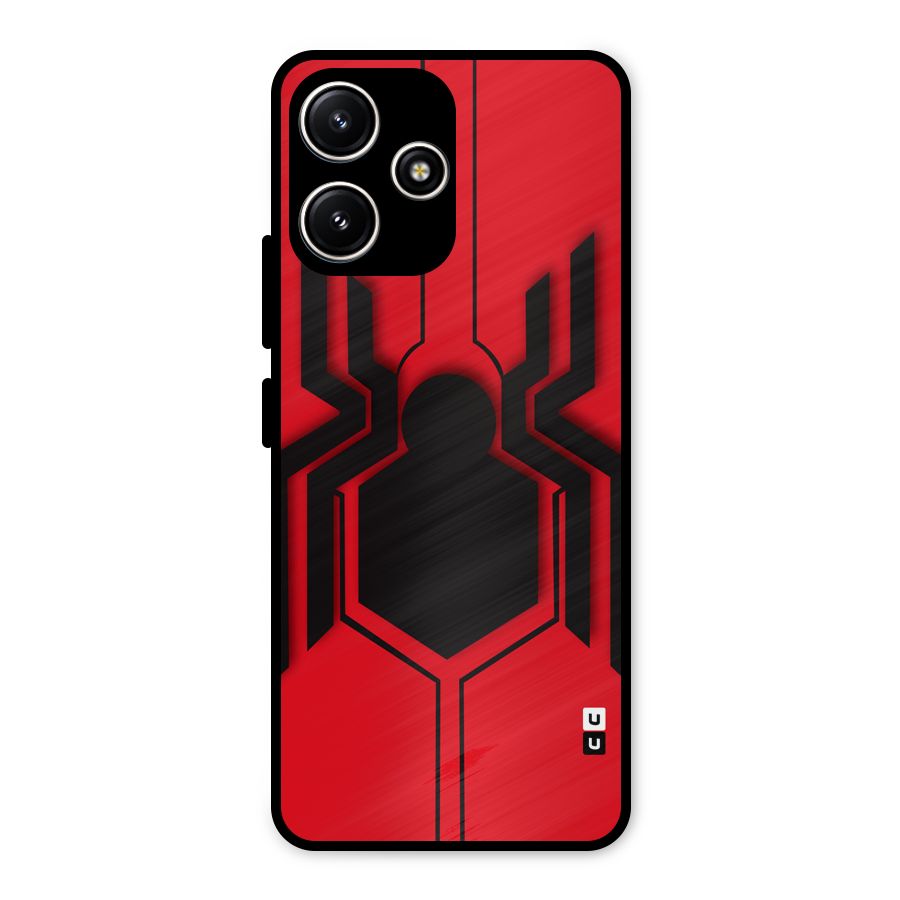 Center Spider Metal Back Case for Poco M6 Pro