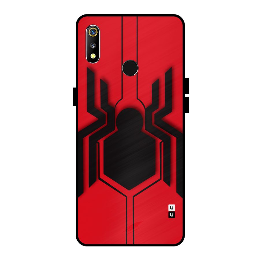 Center Spider Metal Back Case for Realme 3i