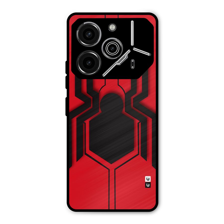 Center Spider Metal Back Case for Tecno Pova 6 Pro