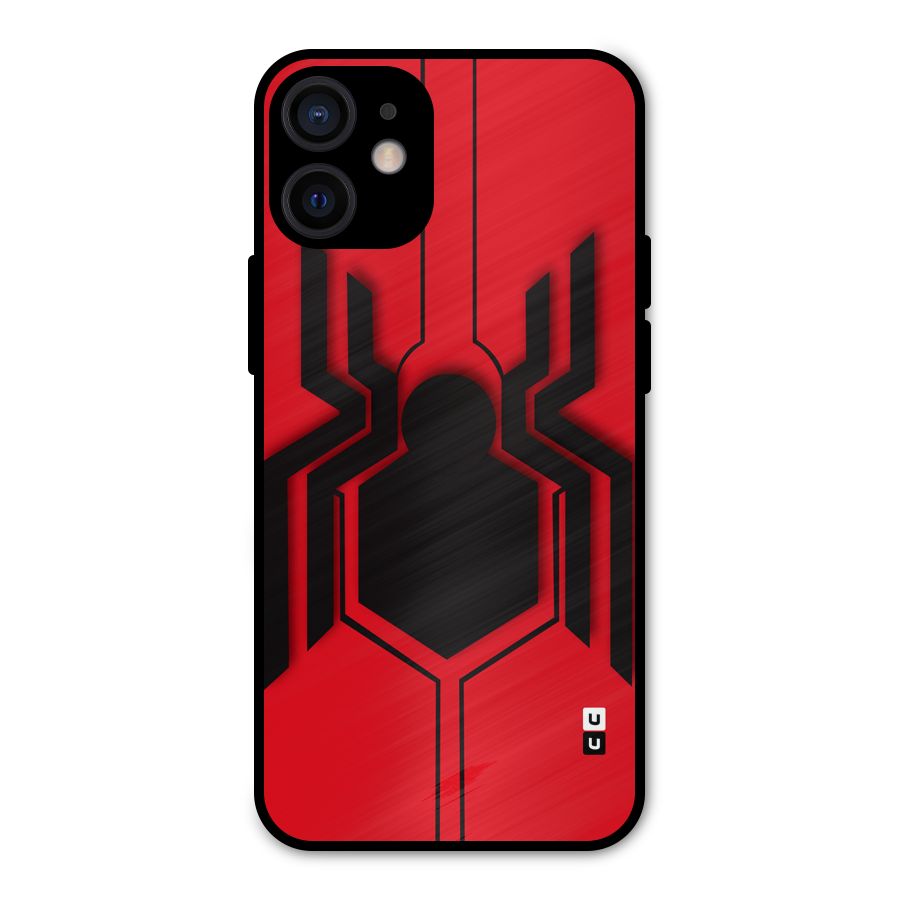 Center Spider Metal Back Case for iPhone 12 Mini