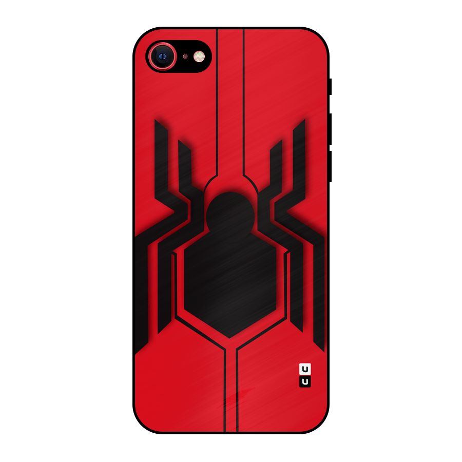 Center Spider Metal Back Case for iPhone SE 2020