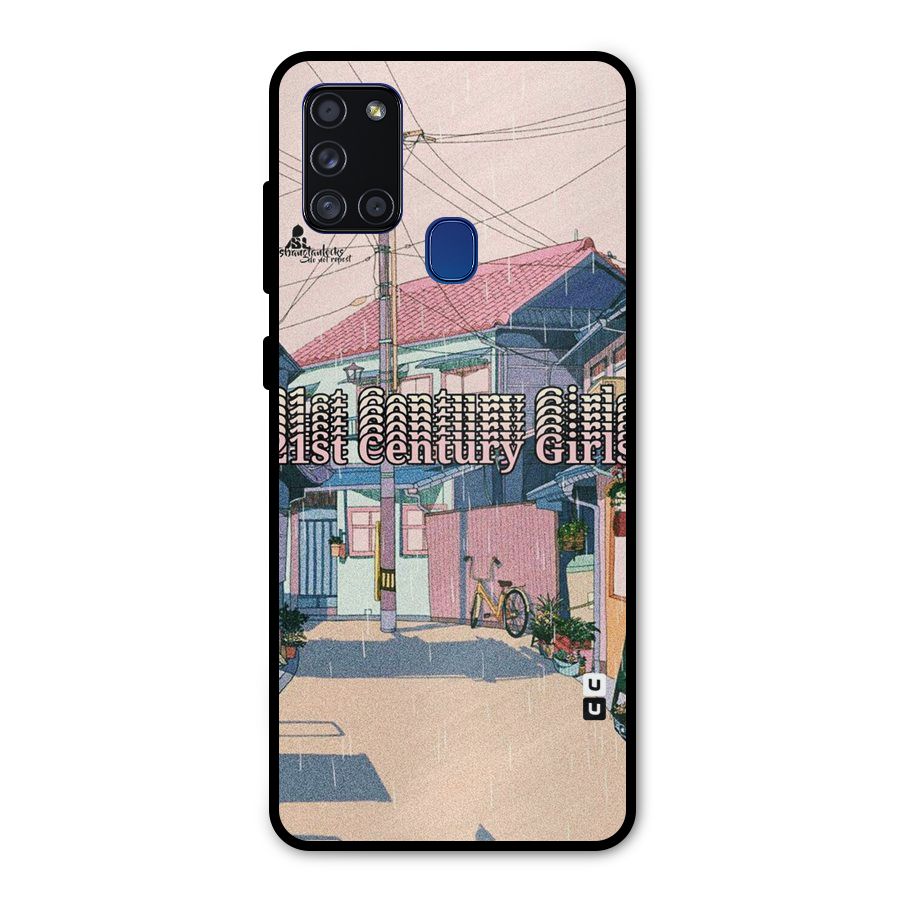 Century Girls Metal Back Case for Galaxy A21s