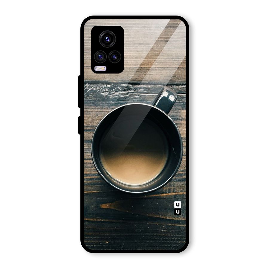 Chai On Wood Glass Back Case for Vivo V20 2021