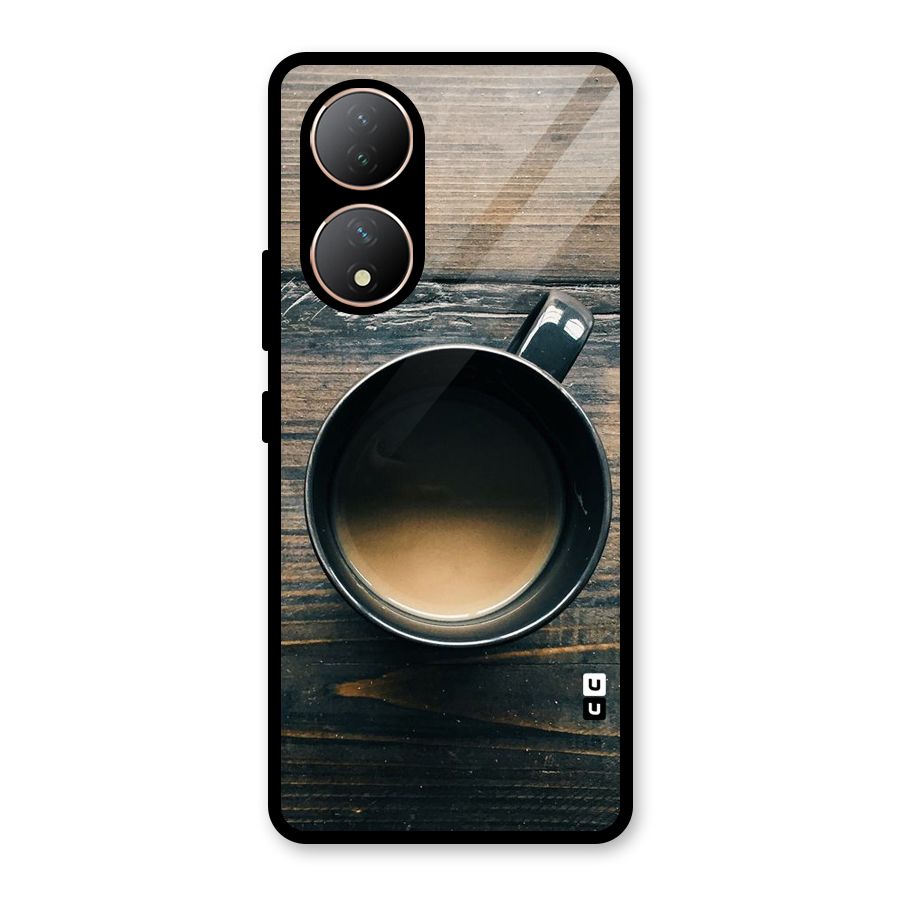 Chai On Wood Glass Back Case for Vivo Y100A