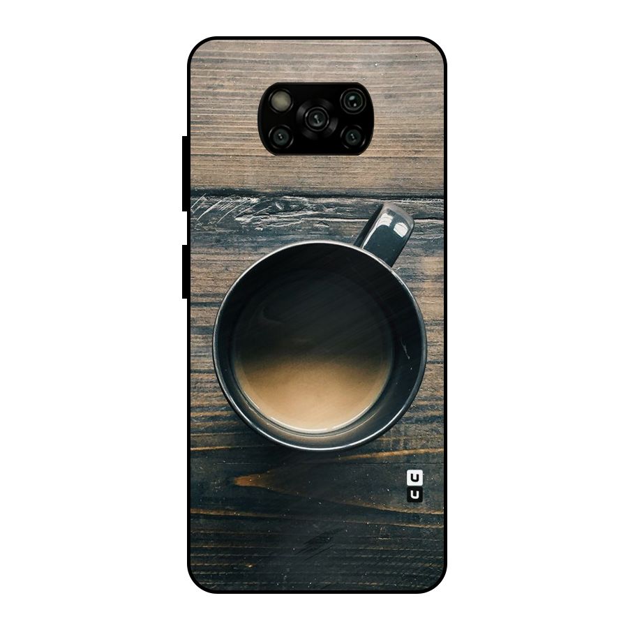Chai On Wood Metal Back Case for Poco X3