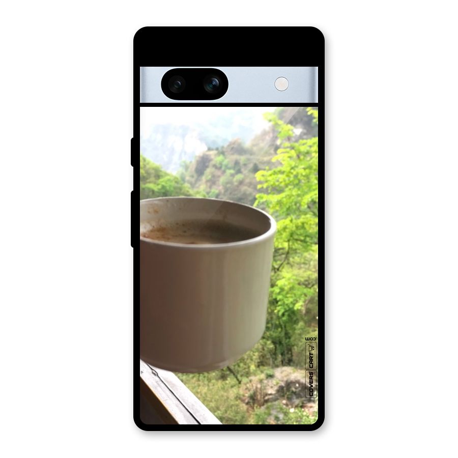 Chai With Mountain View Glass Back Case for Google Pixel 7a