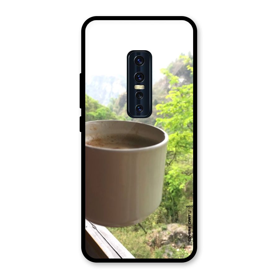 Chai With Mountain View Glass Back Case for Vivo V17 Pro