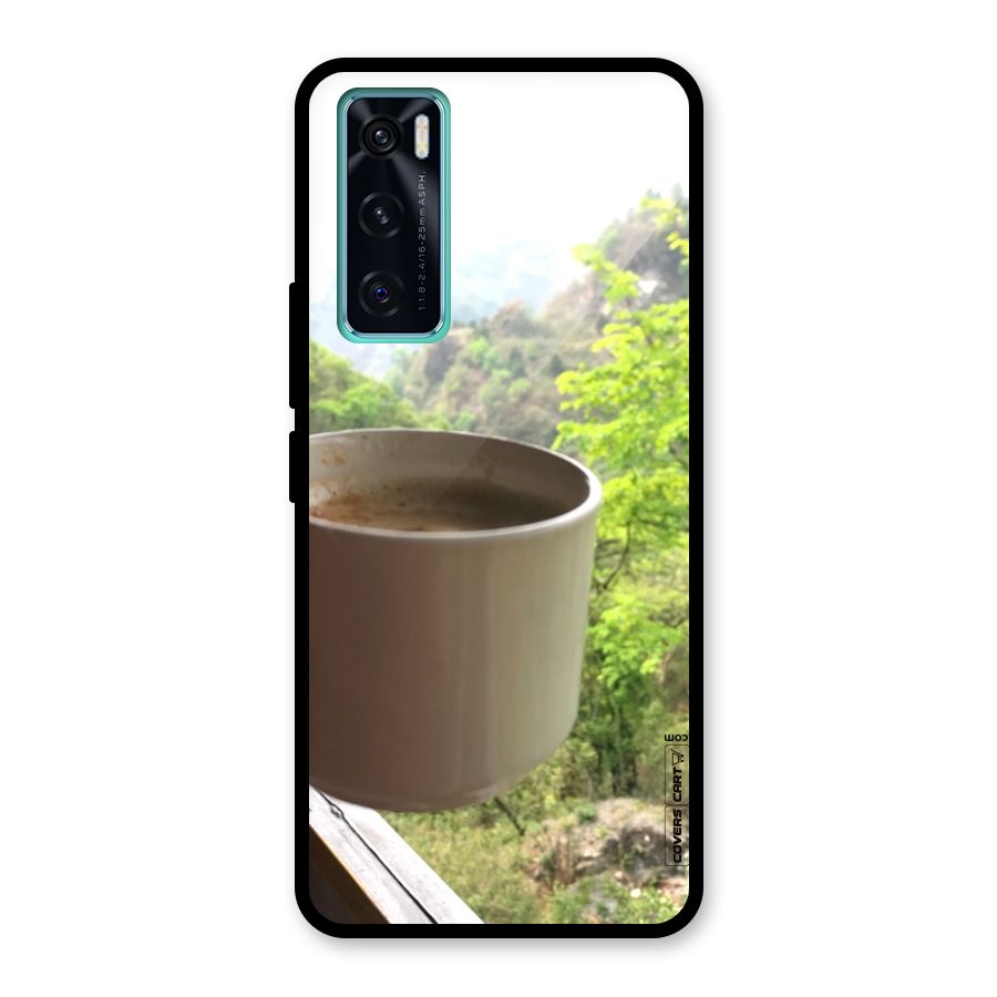 Chai With Mountain View Glass Back Case for Vivo V20 SE