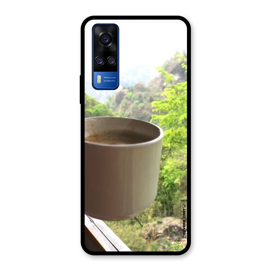 Chai With Mountain View Glass Back Case for Vivo Y31