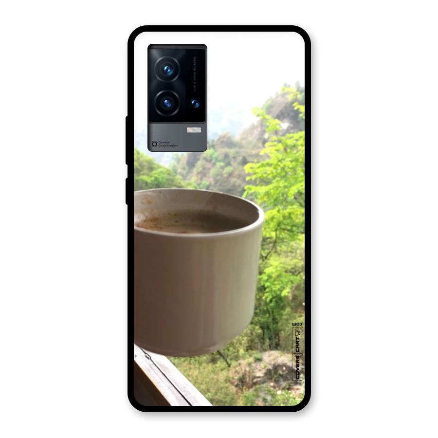 Chai With Mountain View Glass Back Case for iQOO 9 5G