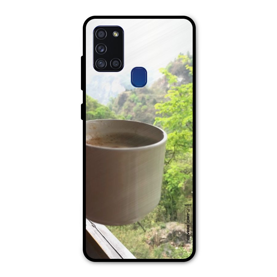 Chai With Mountain View Metal Back Case for Galaxy A21s