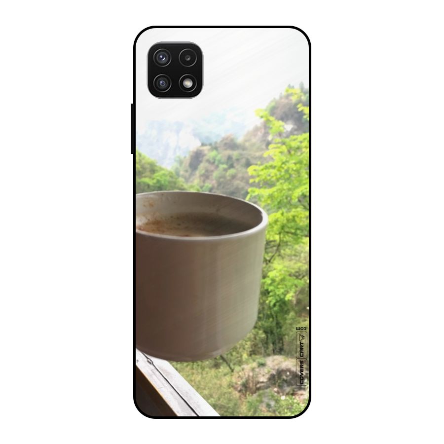 Chai With Mountain View Metal Back Case for Galaxy A22 5G