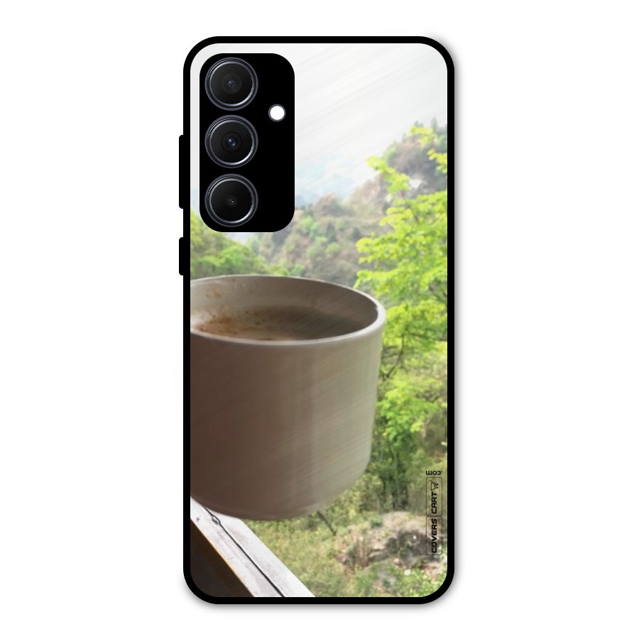 Chai With Mountain View Metal Back Case for Galaxy A35