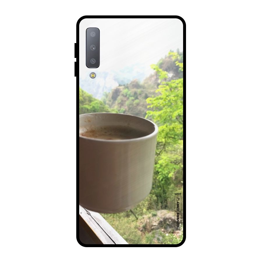 Chai With Mountain View Metal Back Case for Galaxy A7 (2018)
