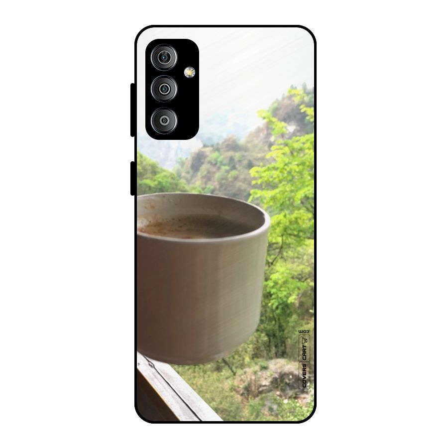 Chai With Mountain View Metal Back Case for Galaxy F23