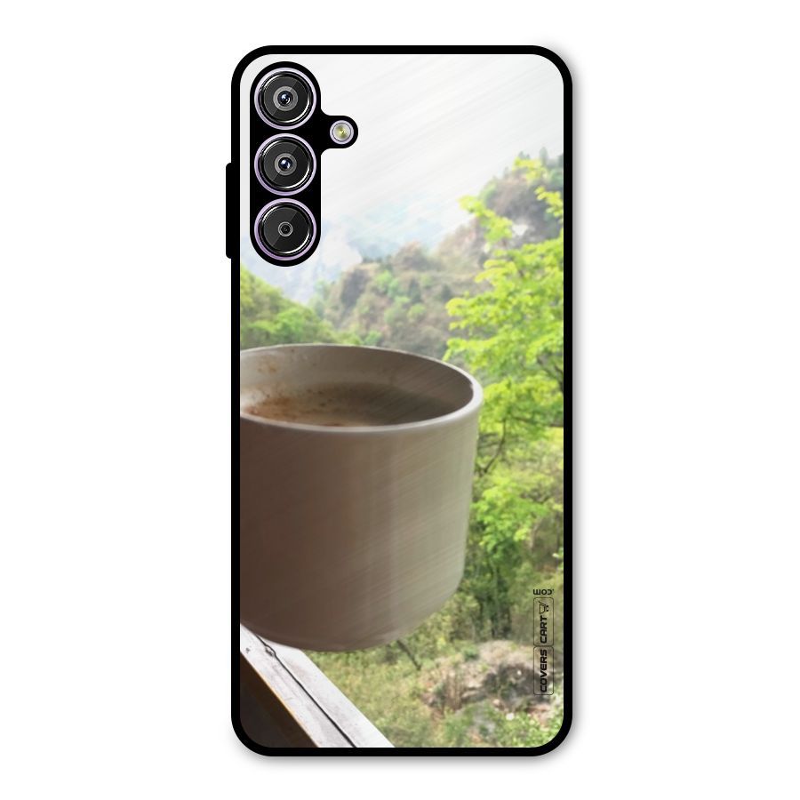 Chai With Mountain View Metal Back Case for Galaxy M15