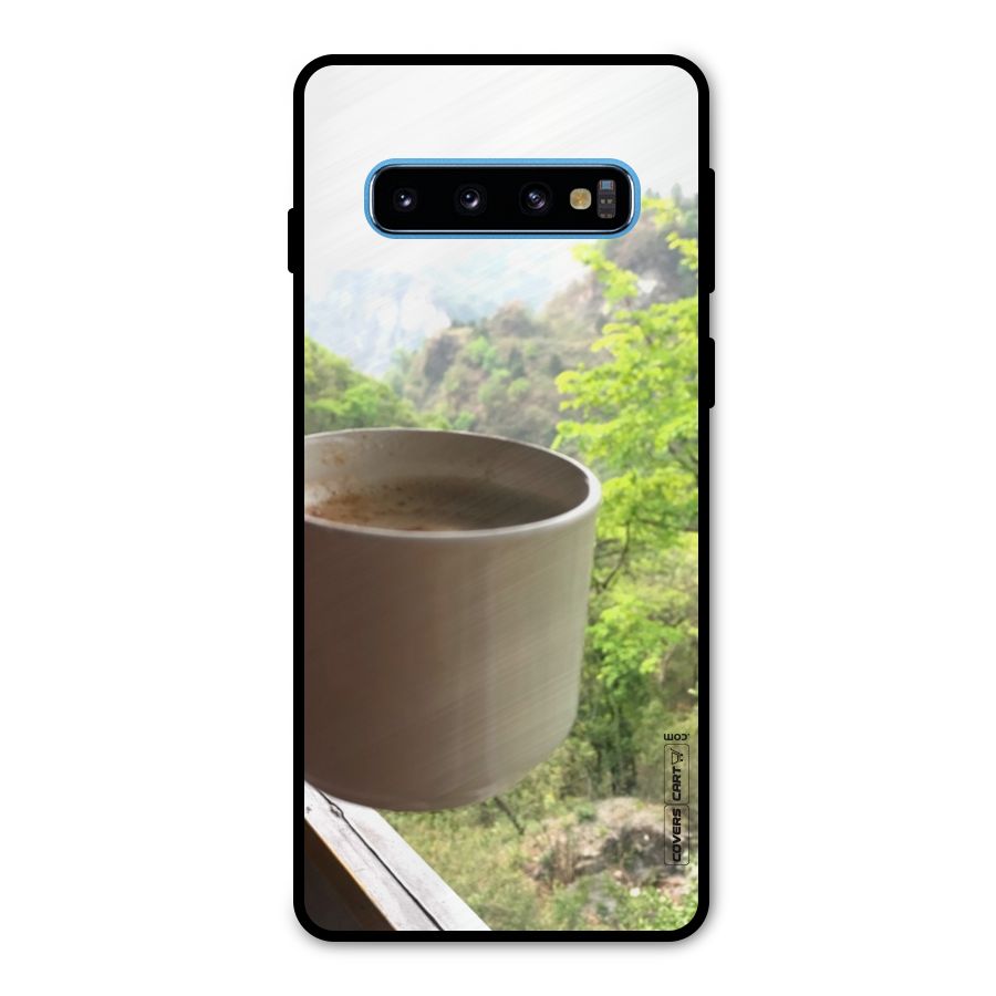 Chai With Mountain View Metal Back Case for Galaxy S10