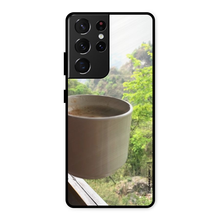 Chai With Mountain View Metal Back Case for Galaxy S21 Ultra 5G
