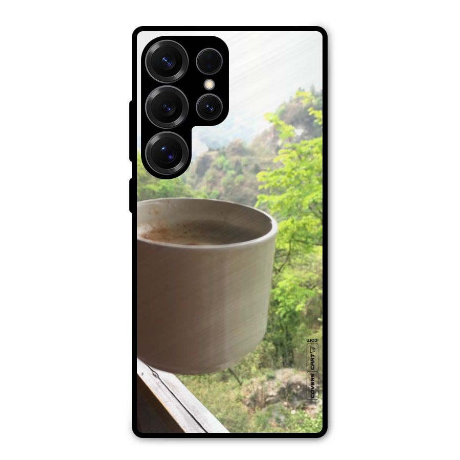 Chai With Mountain View Metal Back Case for Galaxy S25 Ultra