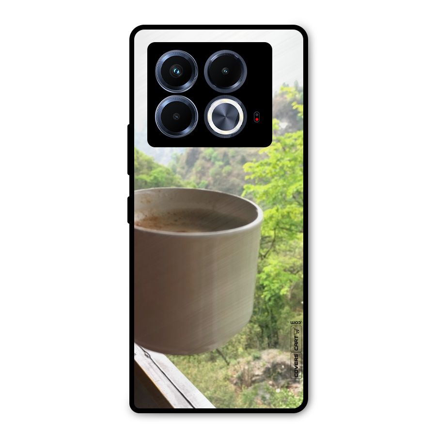 Chai With Mountain View Metal Back Case for Infinix Note 40 5G
