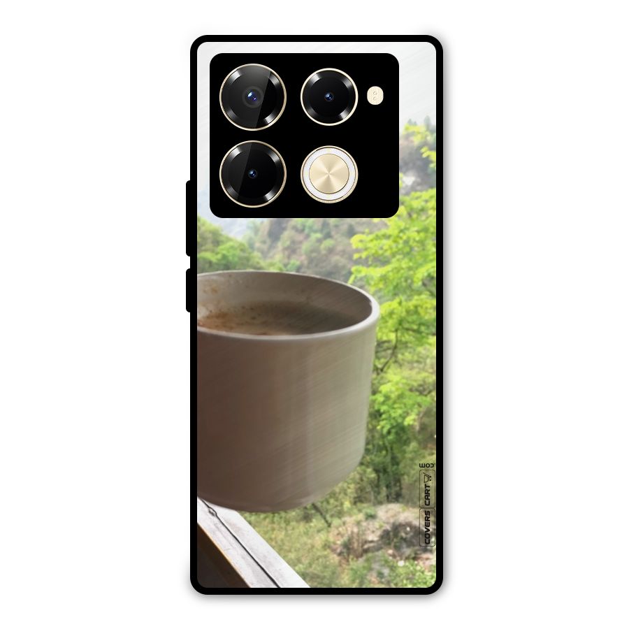 Chai With Mountain View Metal Back Case for Infinix Note 40 Pro