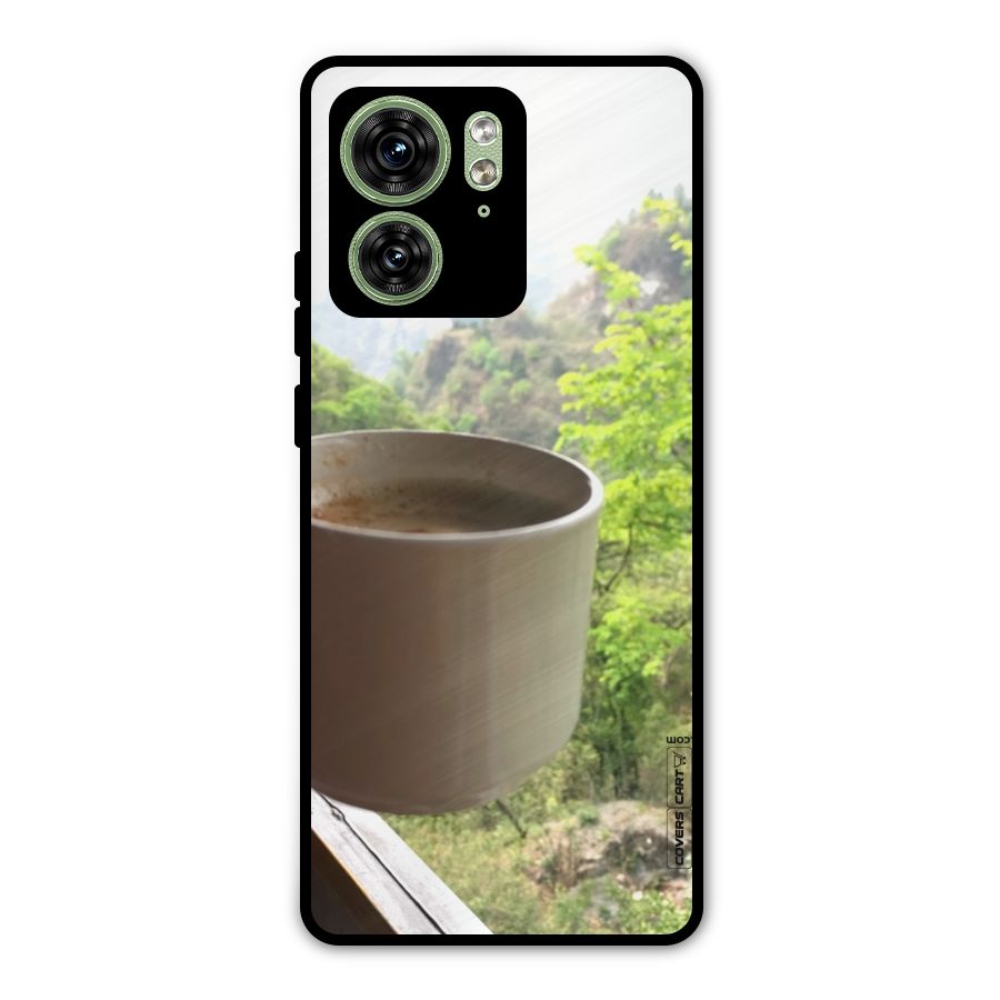 Chai With Mountain View Metal Back Case for Motorola Edge 40 5G