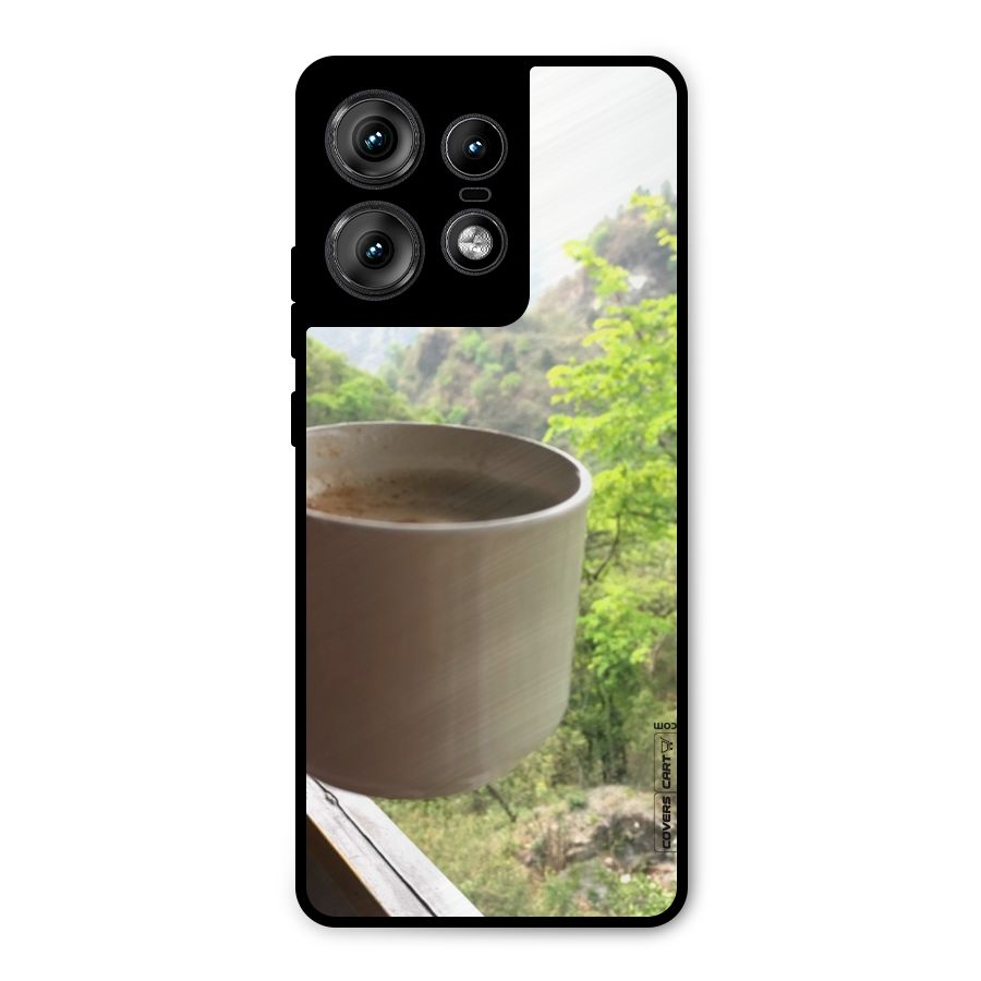 Chai With Mountain View Metal Back Case for Motorola Edge 50 Pro