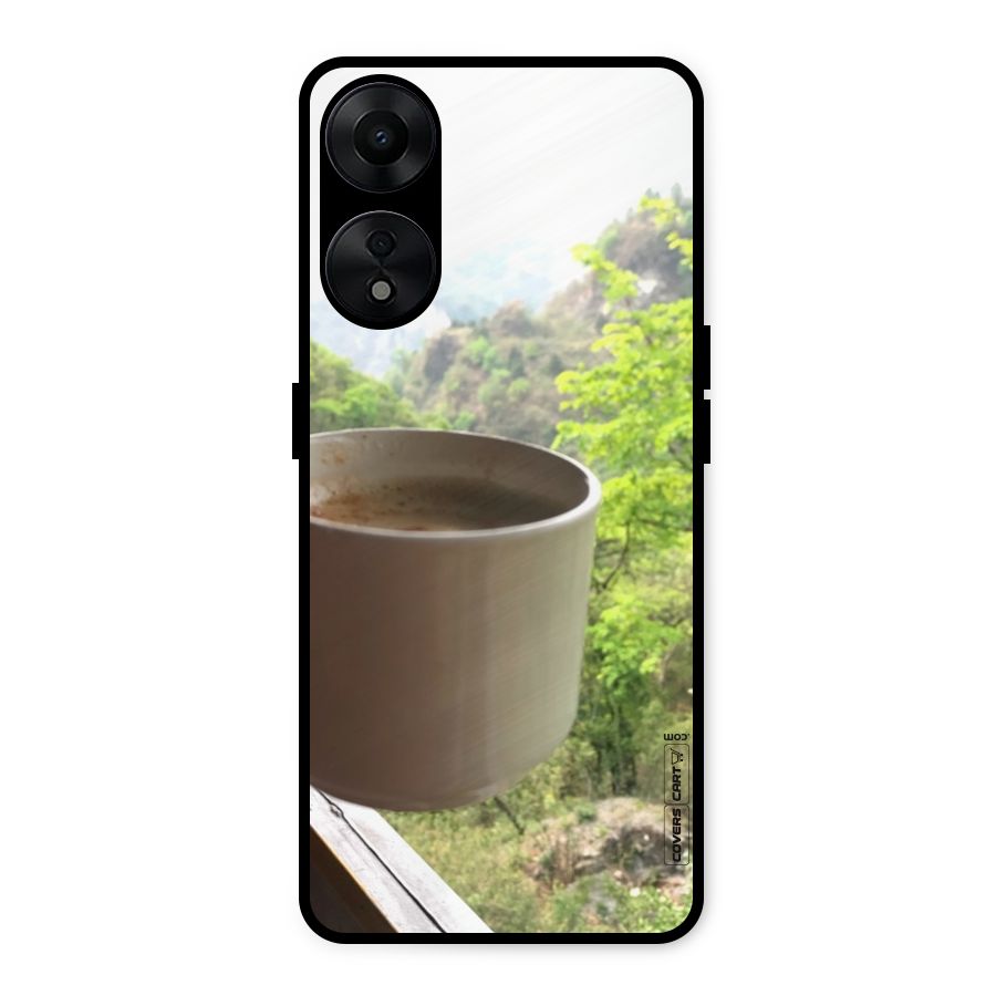 Chai With Mountain View Metal Back Case for Oppo A78 5G