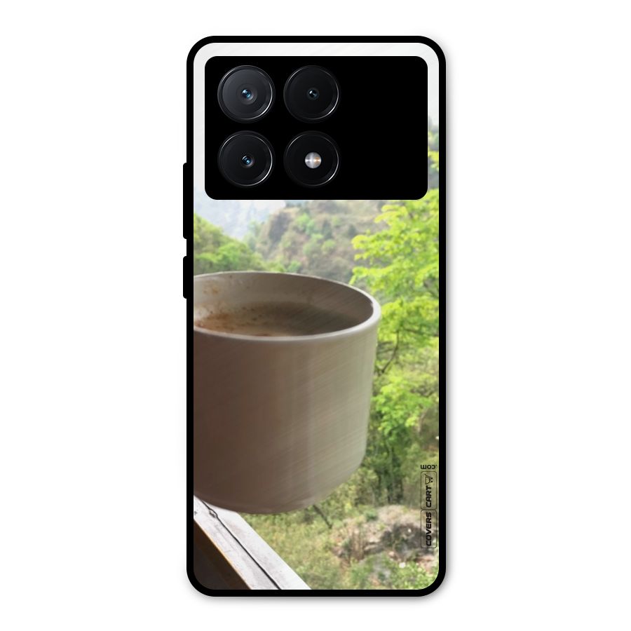 Chai With Mountain View Metal Back Case for Poco X6 Pro