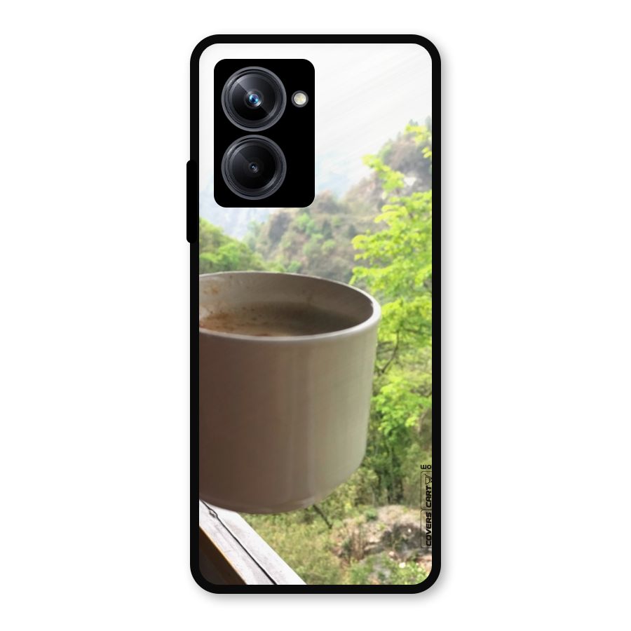 Chai With Mountain View Metal Back Case for Realme 10 Pro