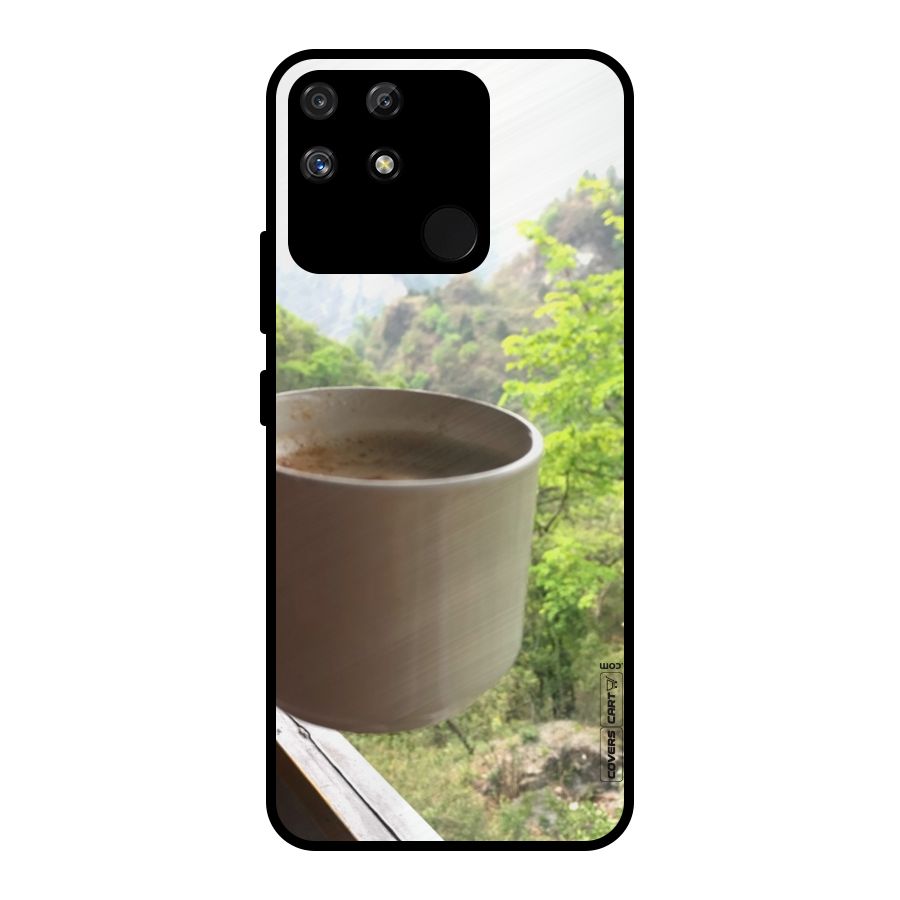 Chai With Mountain View Metal Back Case for Realme Narzo 50A