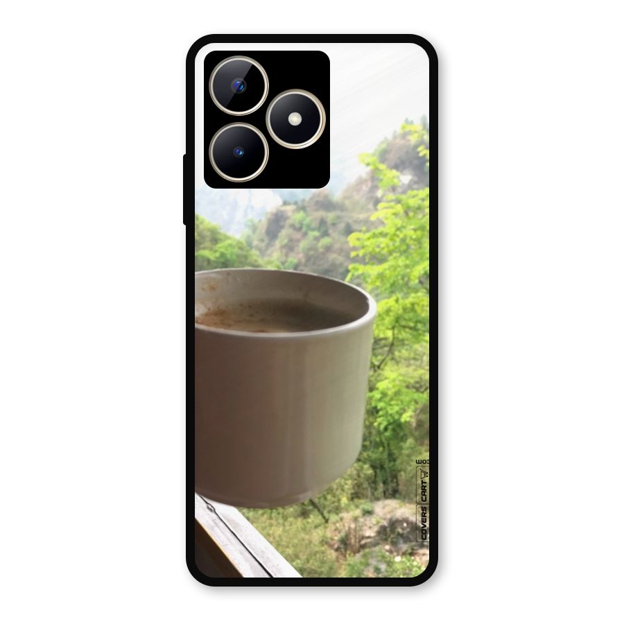 Chai With Mountain View Metal Back Case for Realme Narzo N53