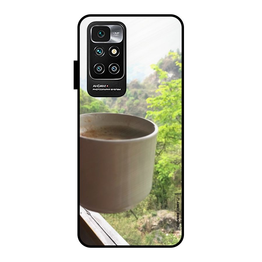 Chai With Mountain View Metal Back Case for Redmi 10 Prime