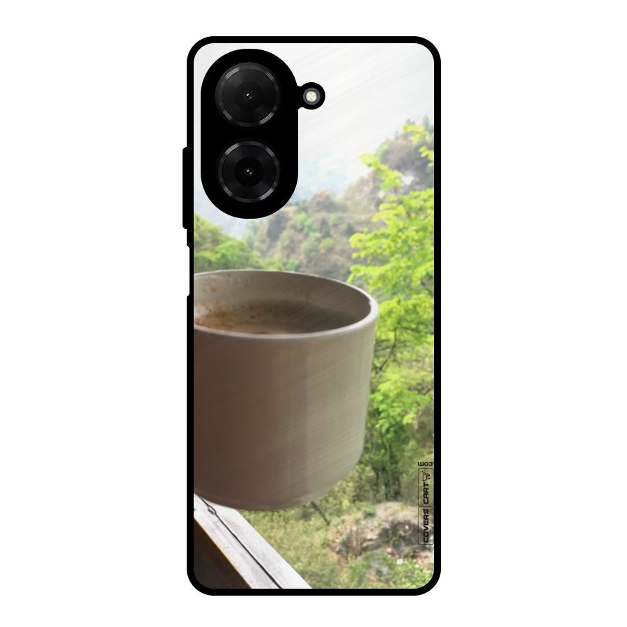 Chai With Mountain View Metal Back Case for Redmi A5 4G