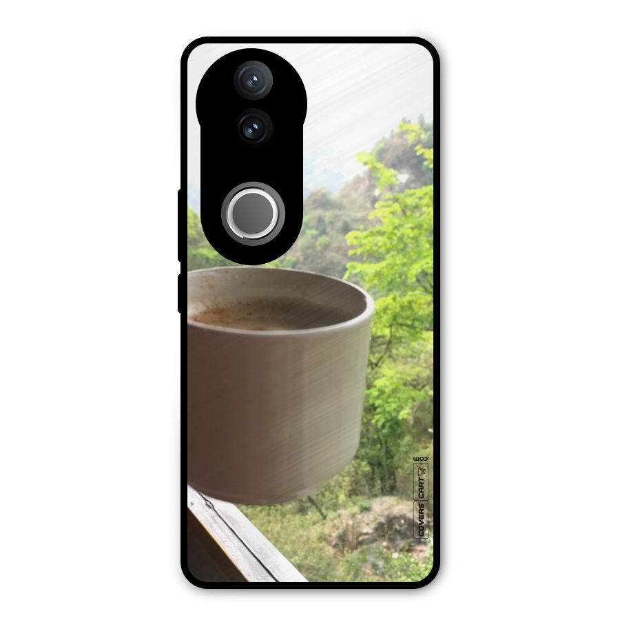 Chai With Mountain View Metal Back Case for Vivo V50e