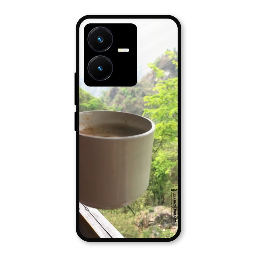 Chai With Mountain View Metal Back Case for Vivo Y22