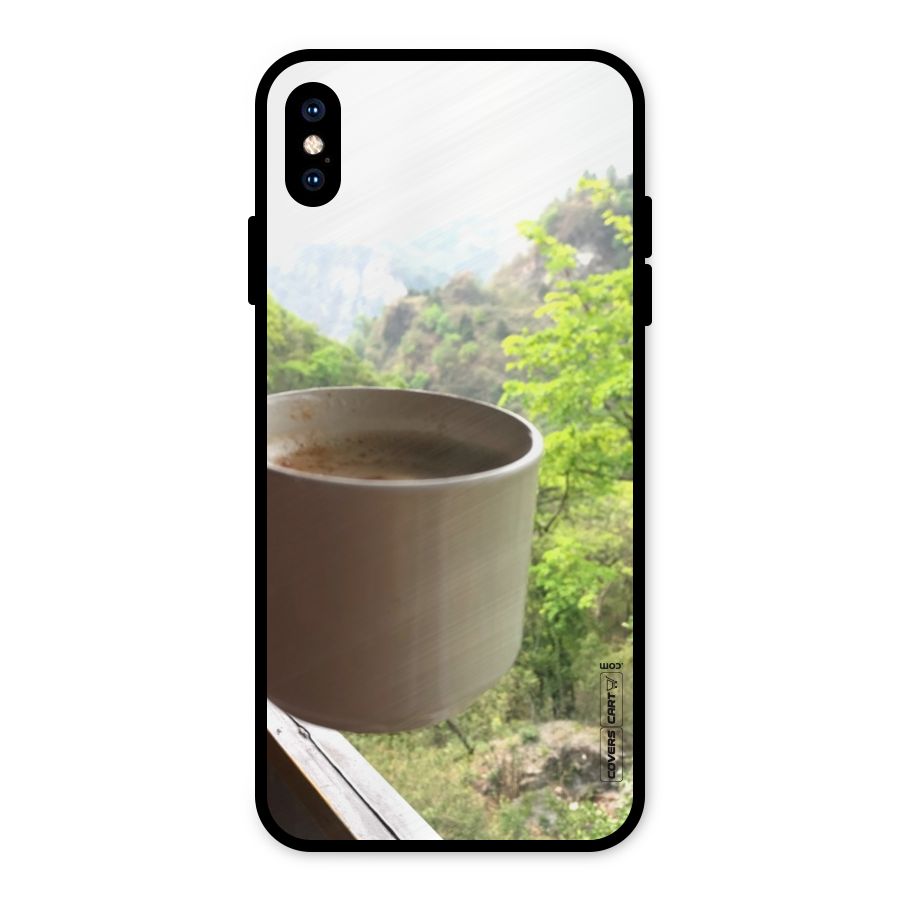 Chai With Mountain View Metal Back Case for iPhone XS Max