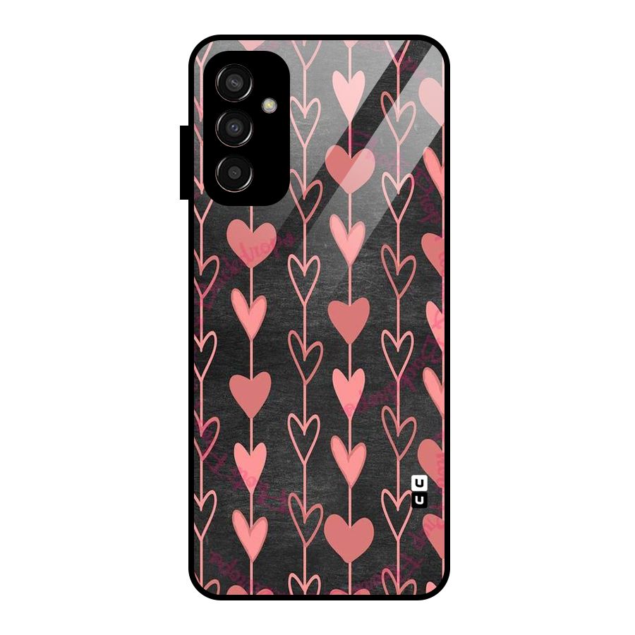 Chain Of Hearts Glass Back Case for Galaxy F13