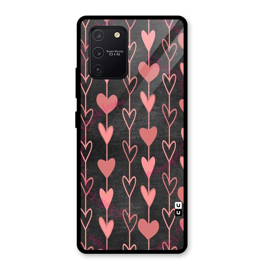 Chain Of Hearts Glass Back Case for Galaxy S10 Lite