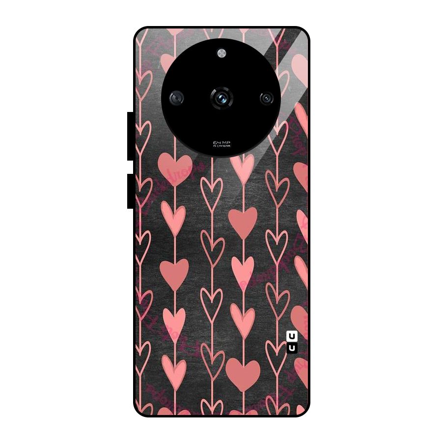 Chain Of Hearts Glass Back Case for Realme Narzo 60 5G